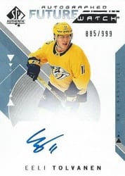 2018-19 SP Authentic Base Set Eeli Tolvanen #165 card