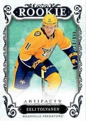 2018-19 Upper Deck Artifacts Base Set Eeli Tolvanen #167 card