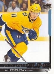 2018-19 Upper Deck Base Set Eeli Tolvanen #217 card