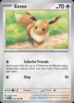 2023 151 Eevee #133 card