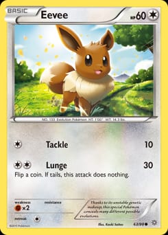2015 Ancient Origins Eevee #63 card