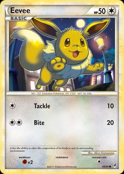 2011 Call of Legends Eevee #56 card