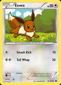 2012 Dark Explorers Eevee #84 card