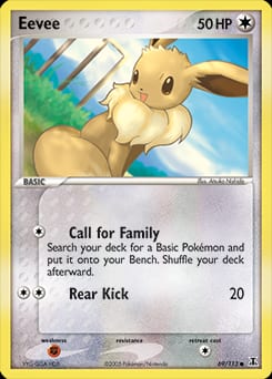 2005 Delta Species Eevee #69 card