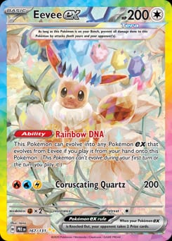 2025 Prismatic Evolutions Eevee ex #167