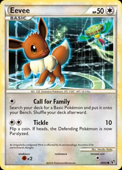2010 HS—Undaunted Eevee #48 card