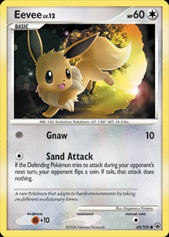 2008 Majestic Dawn Eevee #63 card