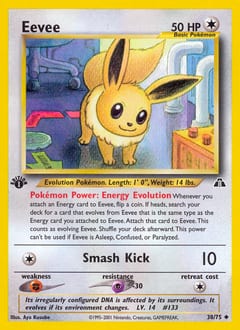 2001 Neo Discovery Eevee #38 card