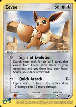 2003 Sandstorm Eevee #63 card