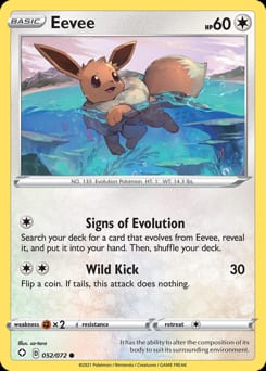 2021 Shining Fates Eevee #52 card