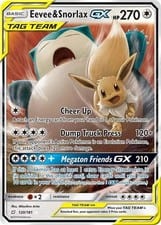 2019 Team Up Eevee & Snorlax-GX #120 card