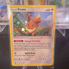 2017 Sun & Moon Eevee #101a card