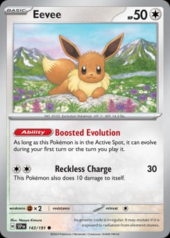 Surging Sparks Eevee #143 card