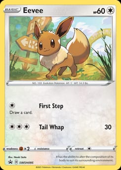 2019 SWSH Black Star Promos Eevee #SWSH095 card