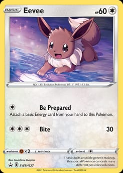 2019 SWSH Black Star Promos Eevee #SWSH127 card