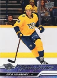2023-24 Upper Deck Base Set Egor Afanasyev #226 card
