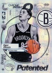 2025-26 Topps Chrome Patented Egor Dëmin #PD-23 card