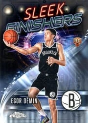 2025-26 Topps Chrome Sleek Finishers Egor Dëmin #SF-29 card