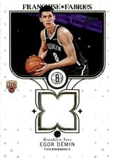 2025-26 Topps Franchise Fabrics Egor Dëmin #FF-ED card