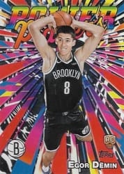 2025-26 Topps Power Players Egor Dëmin #PP-18 card