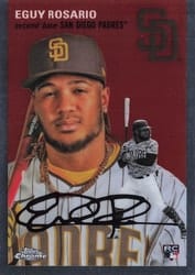 2023 Topps Chrome Platinum Anniversary Base Set Eguy Rosario #60 card