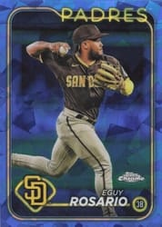 2024 Topps Chrome Sapphire Edition Base Set Eguy Rosario #414 card