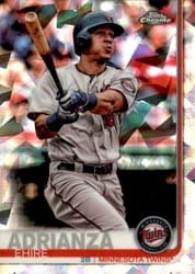 2019 Topps Chrome Sapphire Edition Base Set Ehire Adrianza #608 card