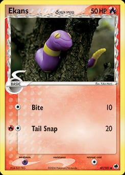 2006 Dragon Frontiers Ekans δ #47 card