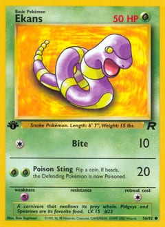 Team Rocket Ekans #56 card