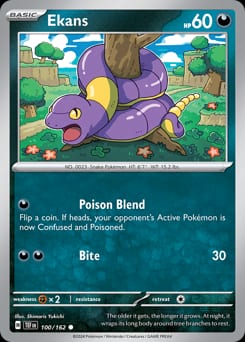 2024 Temporal Forces Ekans #100 card