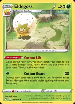 Evolving Skies Eldegoss #16 card
