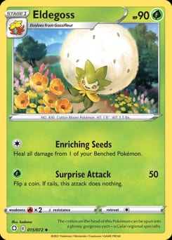 Shining Fates Eldegoss #15 card