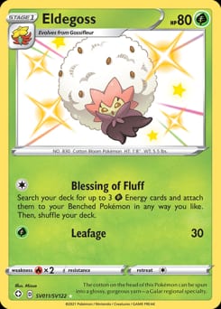 Shining Fates Shiny Vault Eldegoss #SV011 card