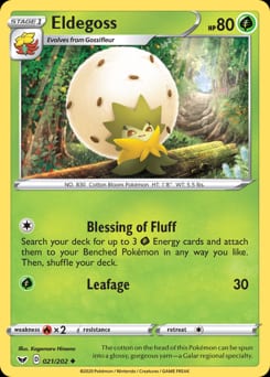 Sword & Shield Eldegoss #21 card