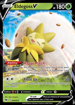 Champion's Path Eldegoss V #5 card