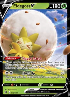Rebel Clash Eldegoss V #19 card