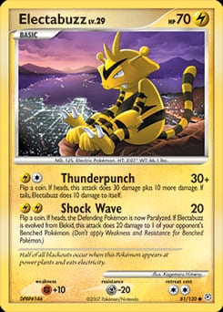 2007 Diamond & Pearl Electabuzz #81 card