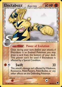2006 Dragon Frontiers Electabuzz δ #29 card