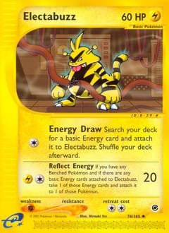 2002 Expedition Base Set Electabuzz #76