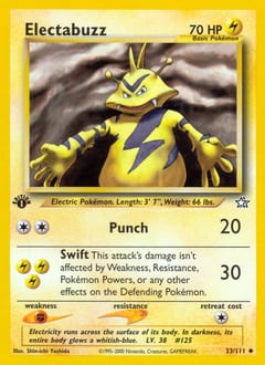 Neo Genesis Electabuzz #33 card