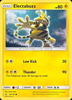 Ultra Prism Electabuzz #43 card