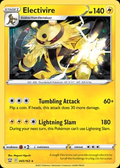 Battle Styles Electivire #45 card