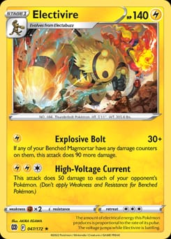 Brilliant Stars Electivire #47 card
