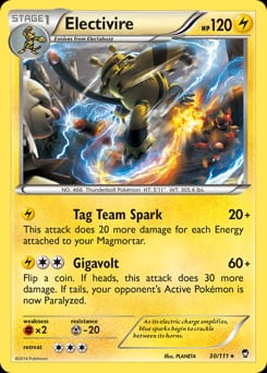 Furious Fists Electivire #30 card