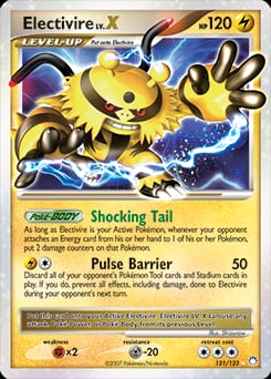 Mysterious Treasures Electivire LV.X #121 card