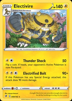 Rebel Clash Electivire #59 card