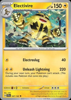 Stellar Crown Electivire #47 card