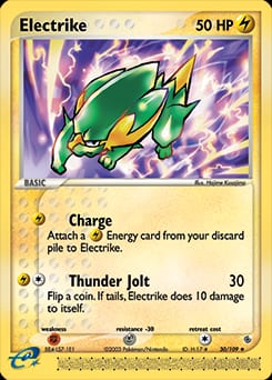2003 Ruby & Sapphire Electrike #30 card