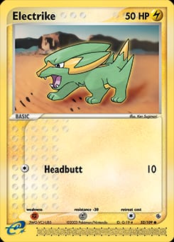 Ruby & Sapphire Electrike #52 card