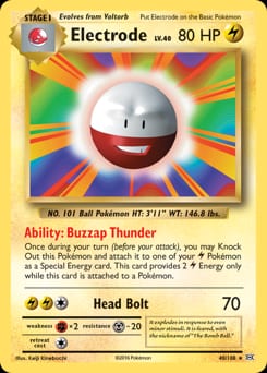 Evolutions Electrode #40 card